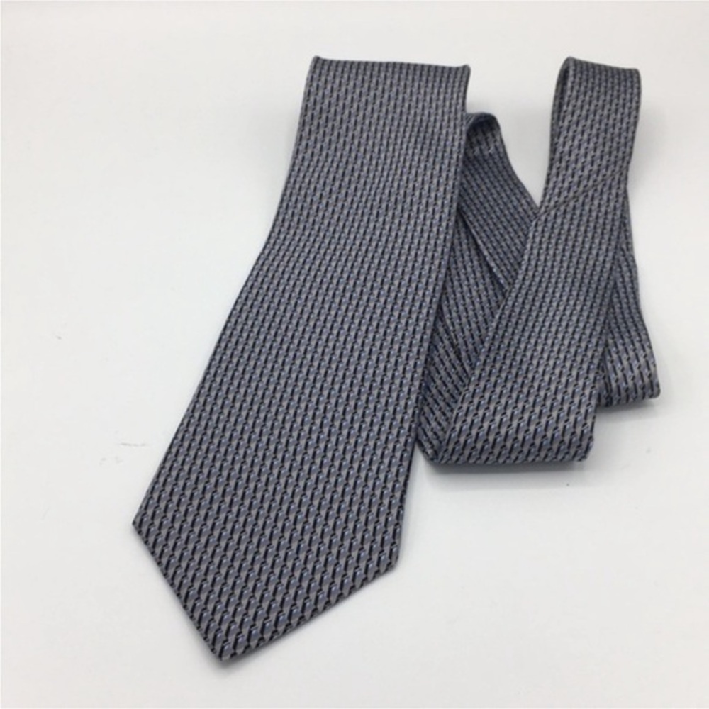 ARROW Metallic Neats Black silk tie